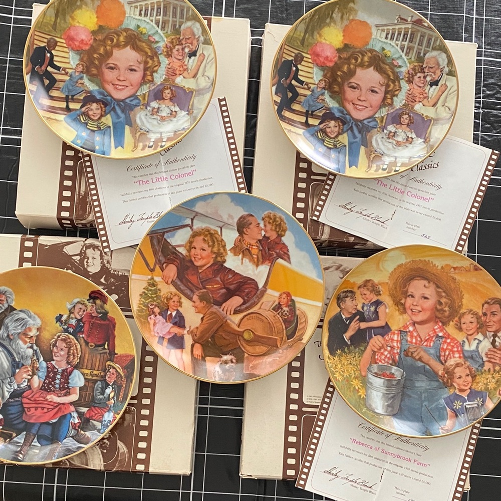 The Shirley Temple Classics Plates $10 each